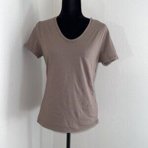 Short sleeved tee - light brown - Large